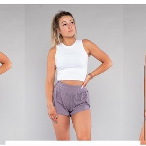 Paragon yuna high rise track shorts